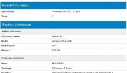 Galaxy M55 Appeared on Geekbench with New Processor