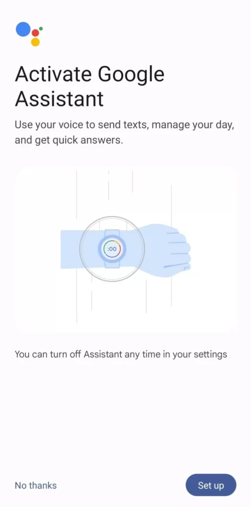 Google Assistant on Galaxy Watch 5