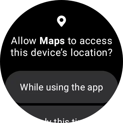 Google Maps on Galaxy Watch