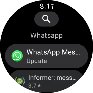 WhatsApp on Pixel Watch 2
