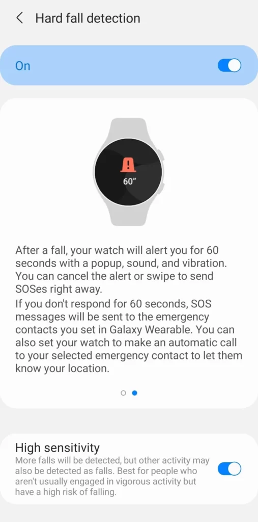 Fall Detection on Galaxy Watch