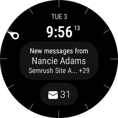 Emails on Galaxy Watch 5